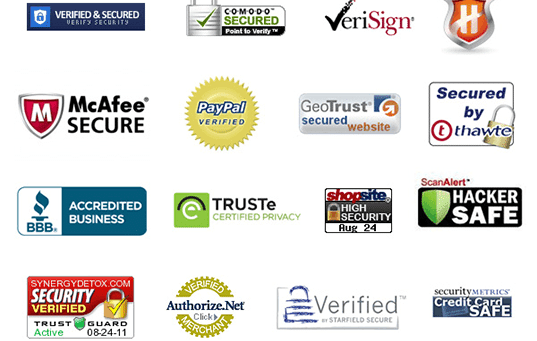 trust seals on a sales page