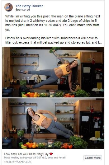 The Betty Rocker Facebook Ad