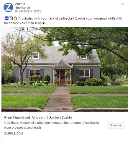Zurple Facebook Ad