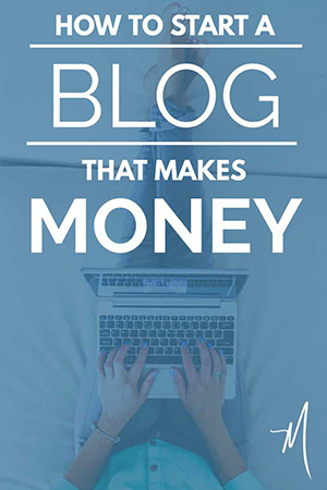 Shows how to start a blog